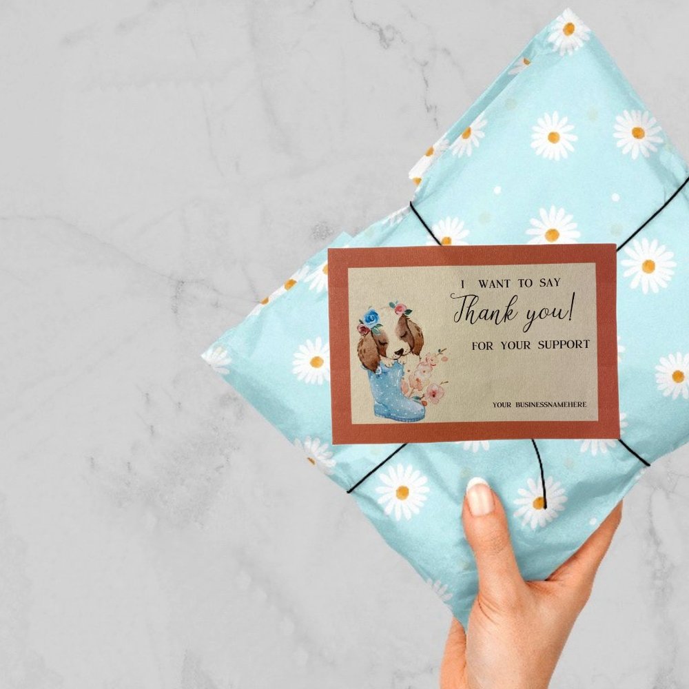 Puppy Face Insert Cards, Thank You Cards